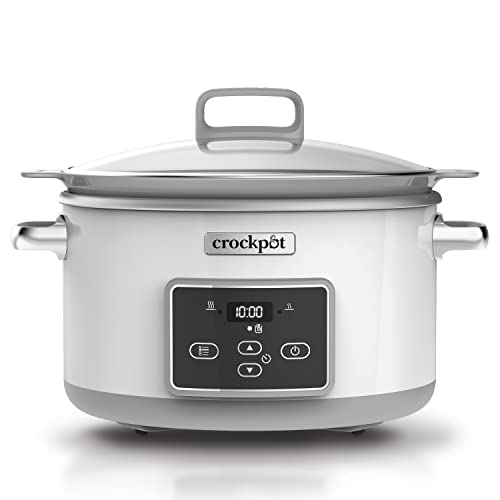 Crock-Pot CSC026 panela de cozinha a pressão 3,7 L Aço inoxidável Crock-Pot - Panelas elétricas de cozimento lento - 3,7 L, aço inoxidável, panela de pressão