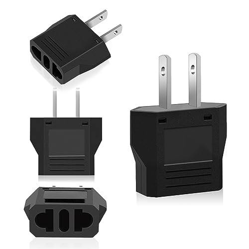 Adaptador JOPHEK (Europa - USA e Brasil - Preto) JOPHEK - Conversores e adaptadores de viagem - adaptador, europa, usa, brasil, preto
