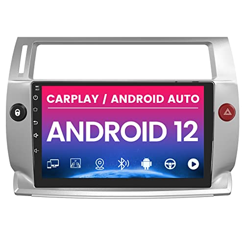 Autorrádio Android 12.0 com GPS e Bluetooth para Citroën C4 (2004-2009) AWESAFE - Áudio - android 12, gps, bluetooth, citroen c4