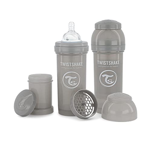 Conjunto de biberões Twistshake | Cinzento Twistshake - Biberões - biberões, cinzento, conjunto