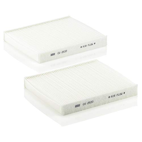 Filtro de Ar Condicionado MANN FILTER CU 2533-2 MANN FILTER - Aquecimento, ventilação e ar condicionado - preto, prateado, 33 cm