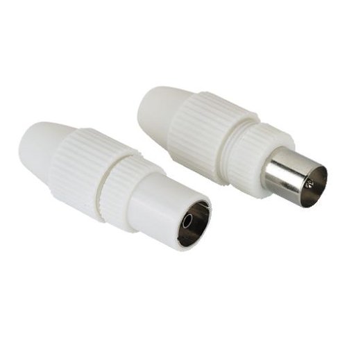 Adaptador de gênero para antena HAMA 00118303 Hama - Acessórios de antena - iec, RCA, masculino/feminino, plug & play