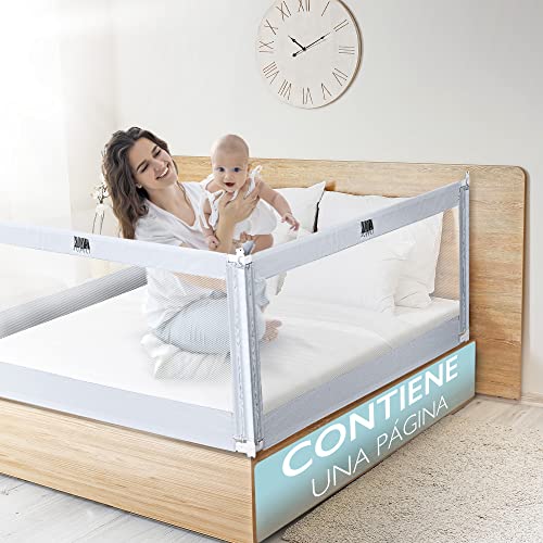 Barreira de Cama KIDS SUPPLY (Castanho - Algodão) LAJD Concept - Móveis para bebês e crianças pequenas - anticaídas, dobrável, proteção, castanho