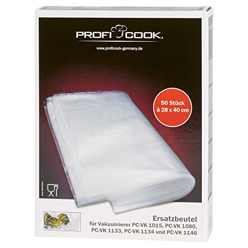 Bolsas de Embalar para Frigorífico PROFICOOK Proficook - Bolsas para seladoras a vácuo - transparentes, congelar, fresco, plástico laminado