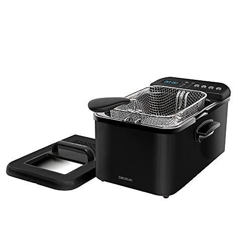 Fritadeira CECOTEC CleanFry Luxury 3000 Preto (Capacidade: 3.2 kg - 2400 W) Cecotec - Fritadeiras - 3.2 kg, 2400 w, preto
