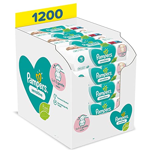 Discos para Bebé PAMPERS 81687213 (80 unidades) Pampers - Banho e corpo - pampers, sensitive, 80 unidades, branco