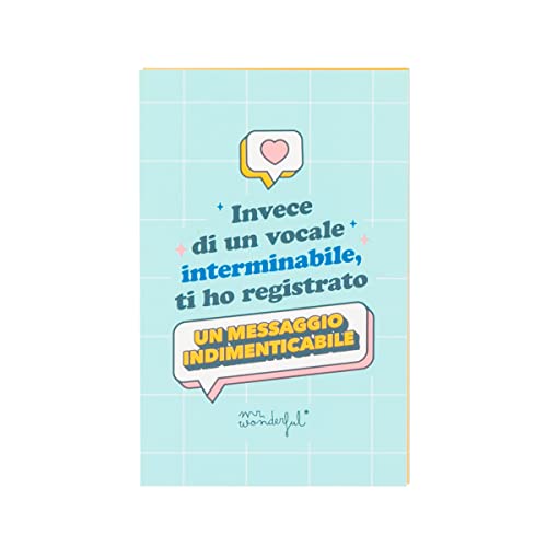 Mister Wonderful Ticket com Gravador de Mensagens de Áudio Mr. Wonderful - Cartões de cumprimentos e de nota - gravador de mensagens, disco, reprodutor