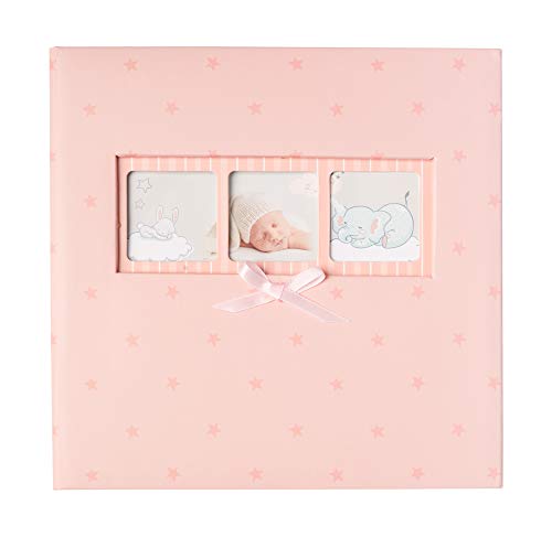 Álbum de Fotografias MEMO Baby Estrelas Rosa Grupo Erik - Álbuns de fotos - capa dura, bolsas proteção, 200 fotos, 10x15 cm