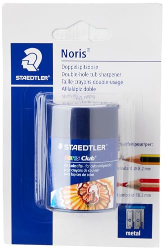 Estojo STAEDTLER Noris Club (Multicor - 2.5 x 20 cm) Staedtler - Afia-lápis - multicor, 2.5 x 20 cm, afialápices duplo, depósito transparente