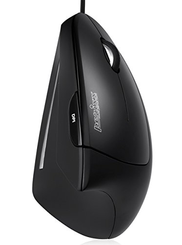 Rato PERIXX PERIMICE-513 (Ótico - 1600 dpi - Preto) Perixx - Ratos e trackballs - ergonômico, 1600 dpi, óptico, botões premidos