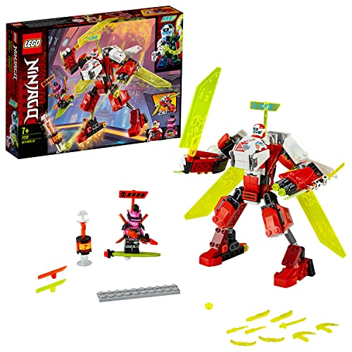 LEGO Ninjago - Aeronave Robótica do Kai - 71707 (Idade Mínima: 7) LEGO - Blocos de encaixe - aeronave robótica, Kai, helicóptero, mísseis, espigas
