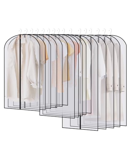Saco de Roupa Líquida 16 Fundas Transparentes Jissta - Sacos de roupa - 16 fundas, transparentes, anti-pó, 60x120cm