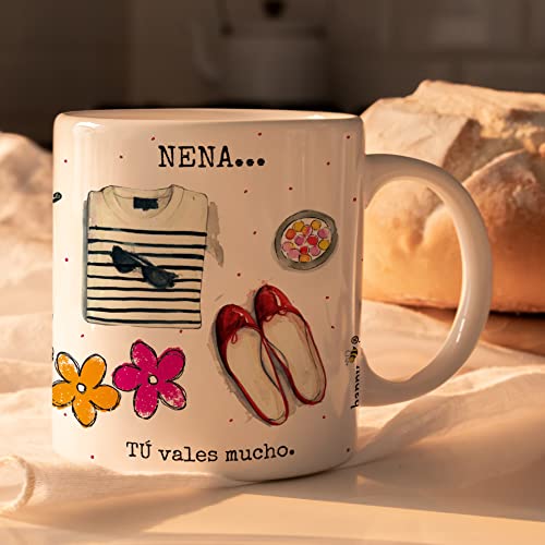 Caneca HAPPYMOTS HappyMots (Cerâmica - Multicor) HappyMots - Canecas - cerâmica, multicor, 9,5 cm, 11 cm