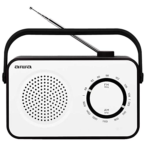 Rádio Aiwa R-190Bw Branco (Rádio) Aiwa - Áudio - analógico, am/fm, altifalantes incorporados, 2 w, aa