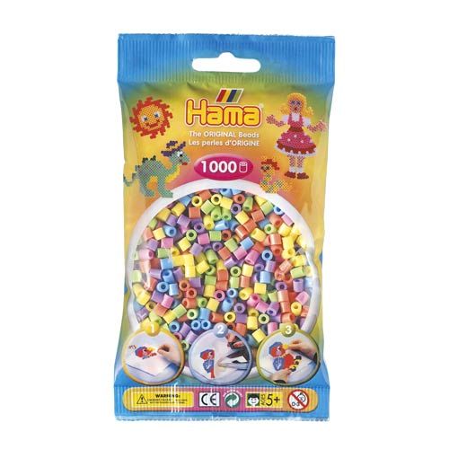 Jogo Criativo HAMA 207-50 (Idade Mínima Recomendada: 3 anos) Hama - Brinquedos - criativo, 1000 peças, 3 anos, destreza manual