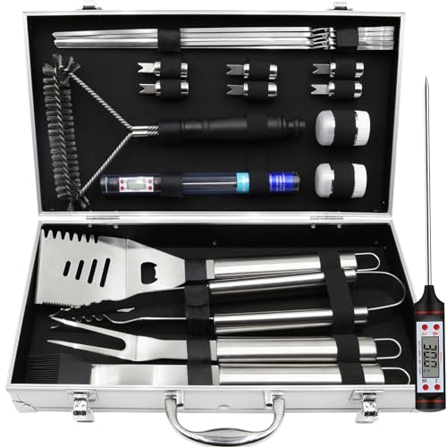 Conjunto de 20 Utensílios de Churrasco em Aço Inoxidável Shenzhen nestling Technology Co. Ltd. - Conjuntos de utensílios de cozinha - conjunto, 20 utensílios, aço inoxidável