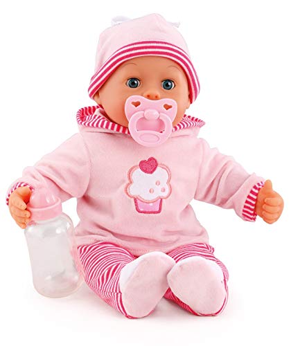 Boneca BAYER Rosa com Chupeta e Garrafa de Leite Bayer - Audiolivros - boneca, bayer rosa, chupeta, garrafa leite
