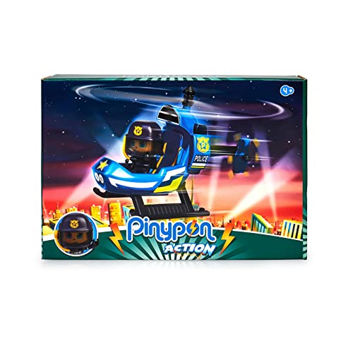 Figura PINY PON Action Mini Helicóptero Policía Famosa - Brinquedos - pinypon, helicóptero, polícia, ação