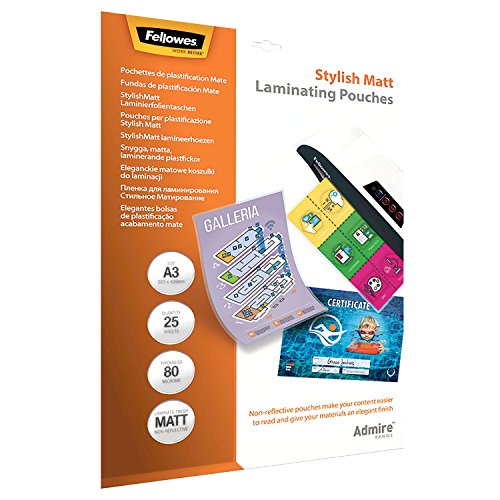 Bolsas para Plastificar FELLOWES 5602201 (25 unidades) Fellowes - Filme de laminação, pochetes e folhas - bolsas, plastificar, fellowes, 5602201, 25 unidades, a3
