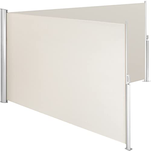Toldo Lateral Retráctil TECTAKE (Bege - Algodão - 160 x 600 cm) TecTake - Revestimento - retrátil, algodão, 160x600 cm