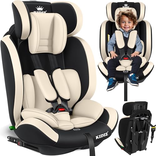 Cadeira Auto KIDIZ 9-36Kg (Grupo 1+2+3) Bege KIDIZ - Móveis para bebês e crianças pequenas - cinto de segurança, isofix, reclinável, 9-36kg