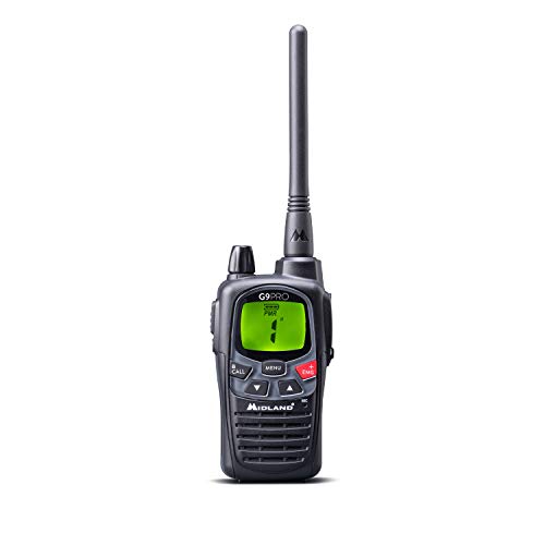 Walkie-Talkies MIDLAND G9 PRO (8 Canais - Até 12 Km - Até 18h - Preto) Midland - Rádios bidirecionais - 8 canais, 12 km, 18h, PMR446