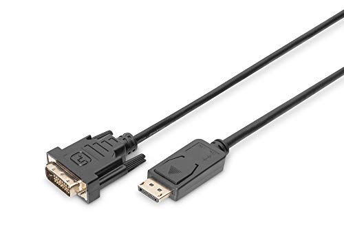 Adaptador de Cabo de Vídeo ASSMANN ELECTRONIC AK-340306-020-S Digitus - Cabos de áudio e vídeo - displayport, dvi-d, 2m, preto