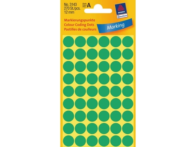 Etiquetas Autocolantes AVERY ZWECKFORM 3143 Avery - Etiquetas e tags - autocolantes, avery, zweckform
