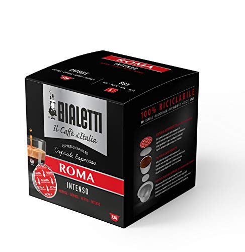 Cápsulas de Café BIETTI Capsule Coffee Roma Gusto Forte Bialetti - Café - café tradicional, aroma intenso, corpo suave, prestigiado