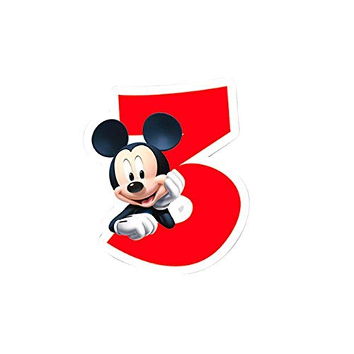 Vela DISNEY PLAYFUL Nº3 Mickey (30x20 cm) Ciao - Velas - mickey, decorativa, 30x20 cm