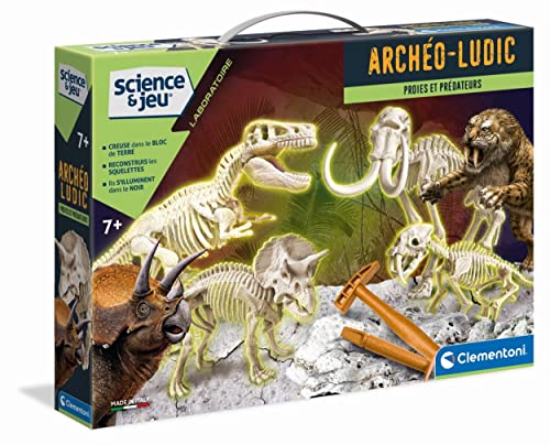 Jogo Educativo CLEMENTONI Archeo Ludic (Idade Mínima: 6) CLEMENTONI - Brinquedos - educativo, paleontologia, dinossauros, animais pré-históricos