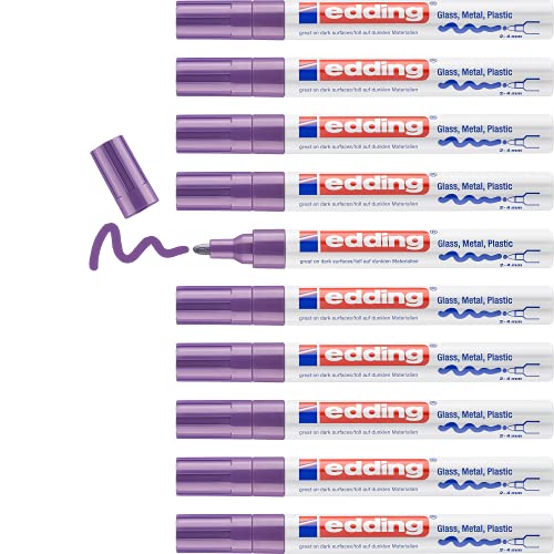 Marcador Permanente EDDING 750 0Pacote Violeta Edding - Marcadores e marcadores de texto - permanente, pacote violeta