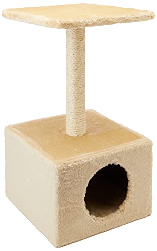 Poste de Arranque para Gato KERBL Ametista Sisal Bege (57cm) KERBL - Mobiliário para gatos - 57 cm, sisal, gaveta, suporte 2 pisos