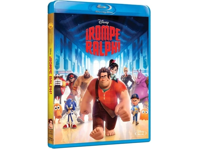 Blu-Ray Disney - Rompe Ralph (Edição em Espanhol) Disney - Dvds e vídeos - edição em espanhol, aventura, videojogos, herói