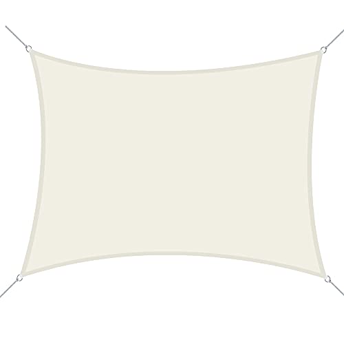 Toldo Vela Outsunny | 4 x 6 m - Creme (Jardinagem) Outsunny - Guarda-sóis e toldos de exterior - 4x6 m, creme, jardinagem