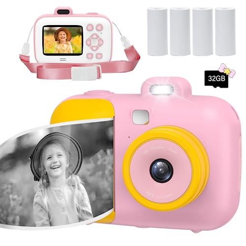 Máquina Fotográfica Instantânea JCKDUHAN 001 (Rosa - Li-Po 400 mAh) Jckduhan - Câmeras - rosa, li-po, 400 mAh