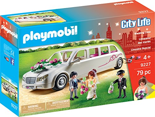 Playmobil City Life 9227 Conjunto de bonecos temáticos para crianças PLAYMOBIL - Conjuntos de brinquedos - limusina, compartimento, taça, mesa dobrável
