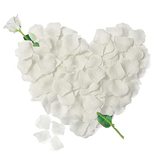 Flor Artificial LIRAGRAM SHOP 3000 Pétalos de Rosa (Branco - 30 cm) Jonami - Casa e jardim - 3000 pétalos, rosa branca, 30 cm