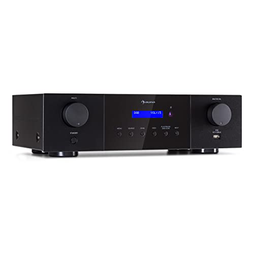 Amplificador Hi-Fi com Rádio e Controlador Remoto AUNA Amp-4000 AUNA - Áudio - hi fi, rádio, controlador remoto