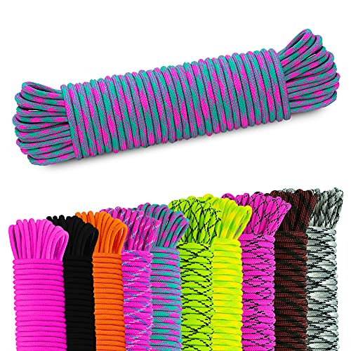 Corda Paracord Amzoutdoor 550 Cord 7 Nuclei 5 Mtr AMZoutdoor - Cabos e cordas de hardware - preto, 5mtrs, nylon, 550lb
