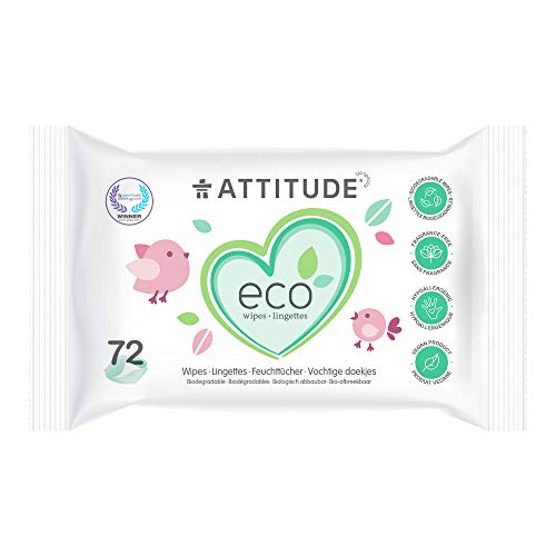 Toalhitas ECO BABY de 72 Unidades (Recondicionado Como Novo) ATTITUDE Bio Spectra - Banho e corpo - toalhitas, eco baby, 72 unidades, recondicionado