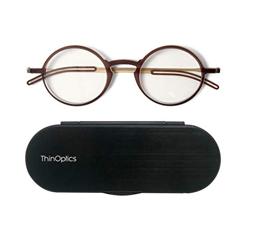 Óculos de Leitura THINOPTICS Manhattan Castanho ThinOptics - Óculos de grau - thinoptics, manhattan, castanho