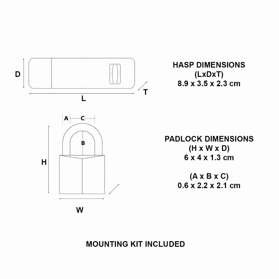 Candado para Portas de Segurança ABUS 140703 Master Lock - Fechaduras e chaves - portas, fecho, latão, ferro