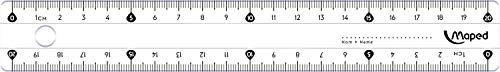 Régua MAPED Essentials 20 Cm (Multicor - Plástico) Maped - Réguas - 20 cm, multicor, plástico