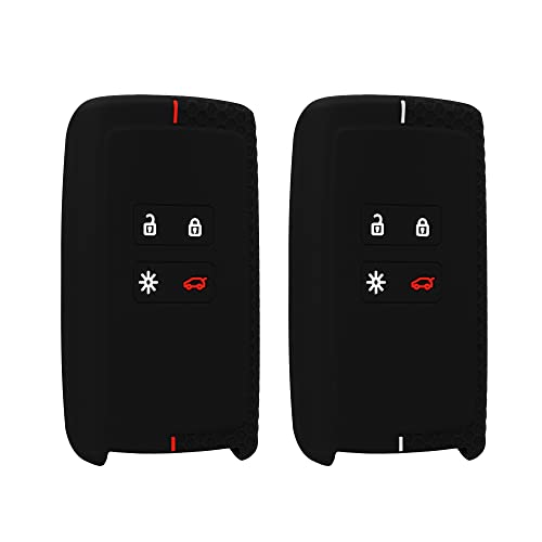 Capa KWMOBILE Silicone para Renault Smart Key Preto Kw-Commerce - Porta-chaves - silicone, renault smart key, preto