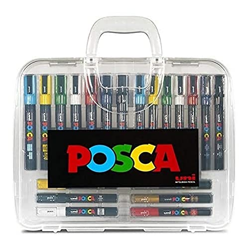 Canetas de Feltro POSCA Uni Ball (Multicor) Uni Posca - Marcadores e marcadores de texto - caneta, feltro, posca, uni-ball, multicor, desenho