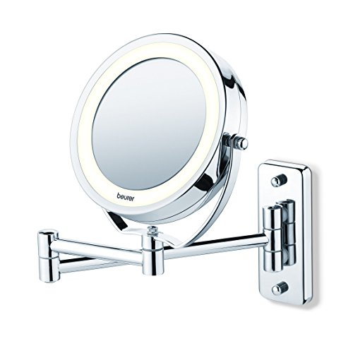 Espelho para Maquilhagem BEURER BS59 (Prateado) Beurer - Ferramentas de Maquiagem - prateado, maquilhagem, 5 níveis, iluminação LED