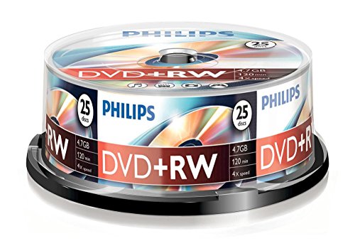 DVDs virgens PHILIPS DW4S4B25F 4x 4,7 GB/120 min. Philips - Mídias vazias - dvd virgens, philips dw4s4b25f, 4x, 4.7 gb, 120 min