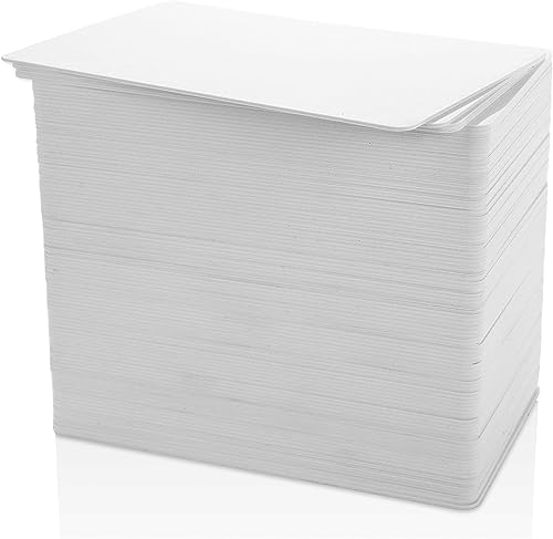 Cartões de impressão DOUBLE DRAGON 100 (PVC - Branco) Double Dragon - Cartões de identificação em branco - pvc, branco, cr80, sem banda magnetica