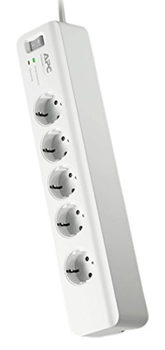 APC PM5-G estabilizador de corrente 5 tomada(s) CA 230 V Preto APC - Acessórios de rádio de comunicação - 5 tomadas, schuko, 230 v, visor LED